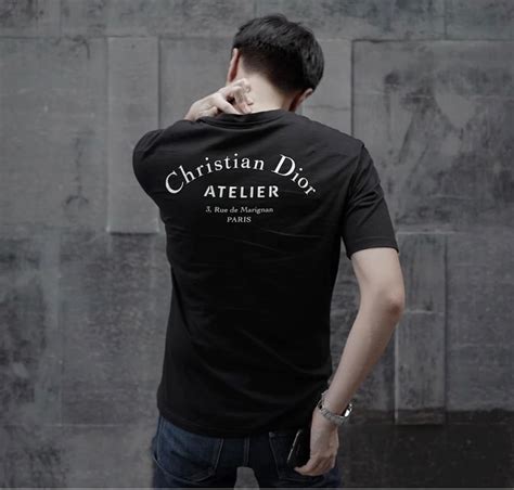 christian dior black tee|christian dior t shirts price.